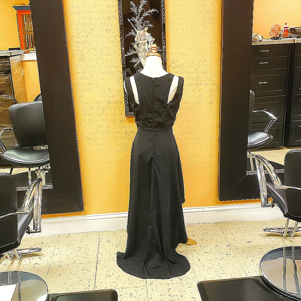 Rehab Black Hi Low Cutout Dress size M